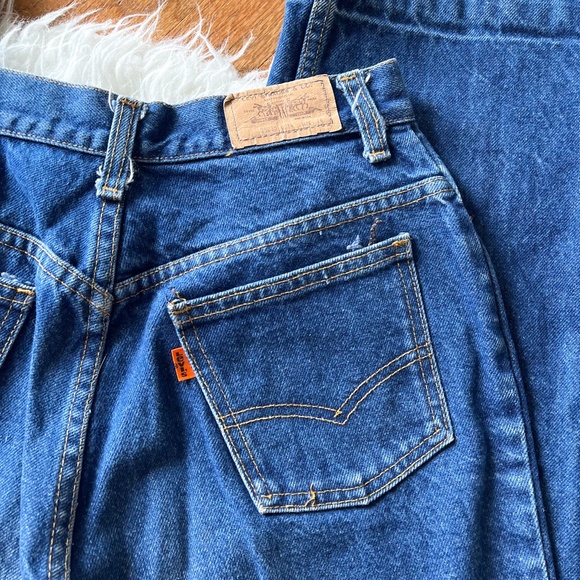 Vintage 1970s Levi's Orange Tab Jeans Style 214 | Size 14 - Picture 3 of 10